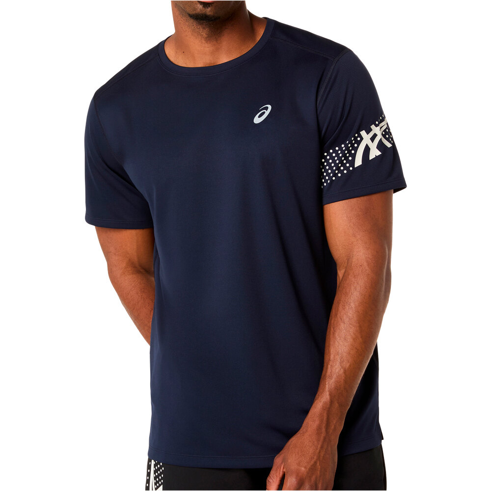 Asics camiseta técnica manga corta hombre ICON SS TOP vista frontal