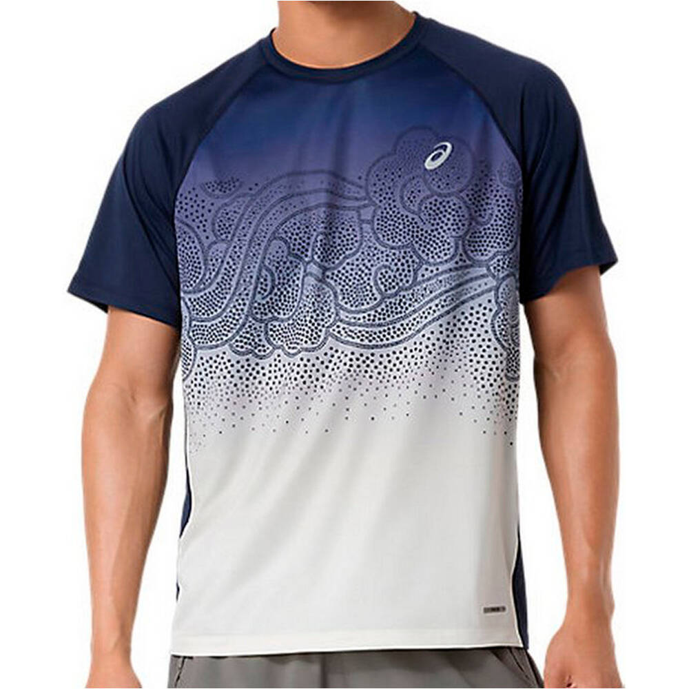 Asics camiseta técnica manga corta hombre ROAD FADE SS TOP vista frontal
