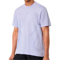Asics camiseta técnica manga corta hombre ROAD SEAMLESS SS TOP vista detalle