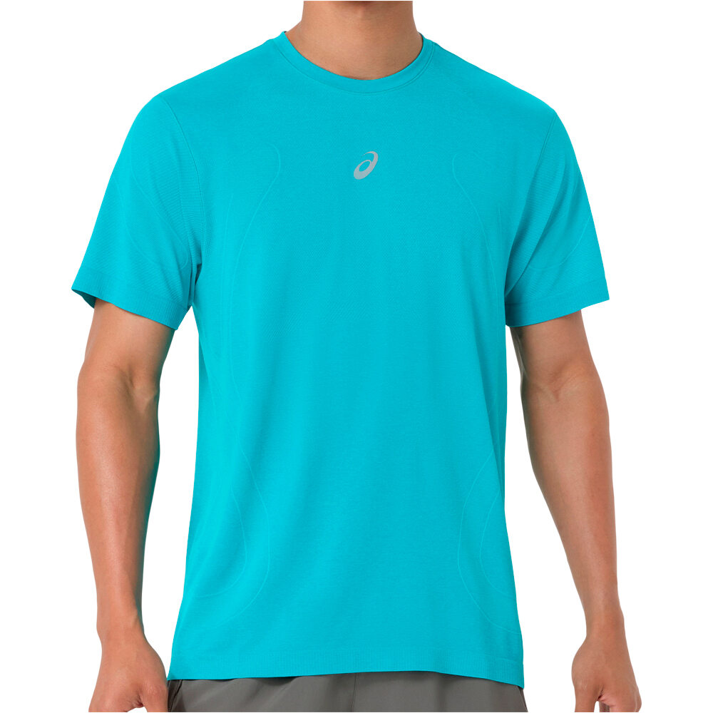 Asics camiseta técnica manga corta hombre ROAD SEAMLESS SS TOP vista frontal