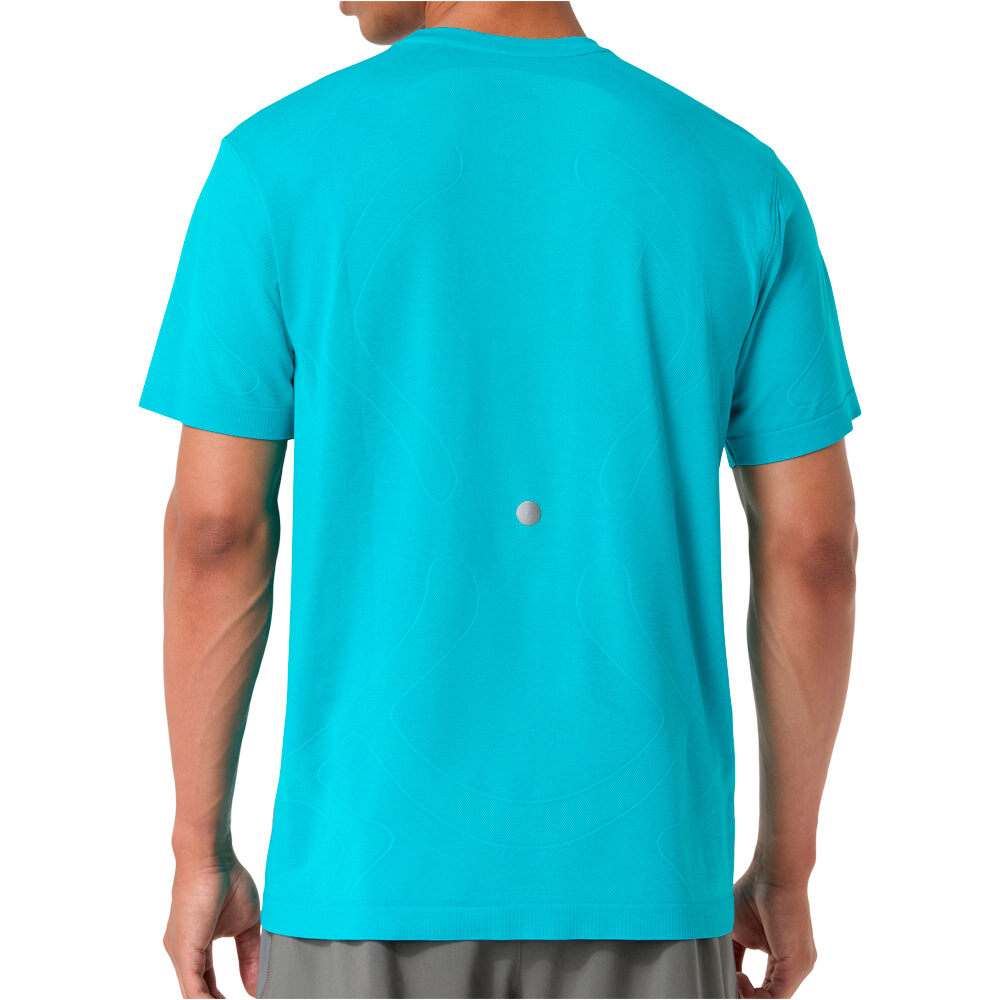 Asics camiseta técnica manga corta hombre ROAD SEAMLESS SS TOP vista trasera