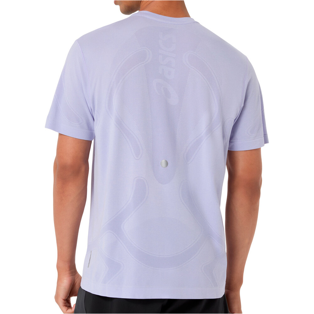 Asics camiseta técnica manga corta hombre ROAD SEAMLESS SS TOP vista trasera