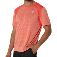 Asics camiseta técnica manga corta hombre ROAD SS TOP vista detalle