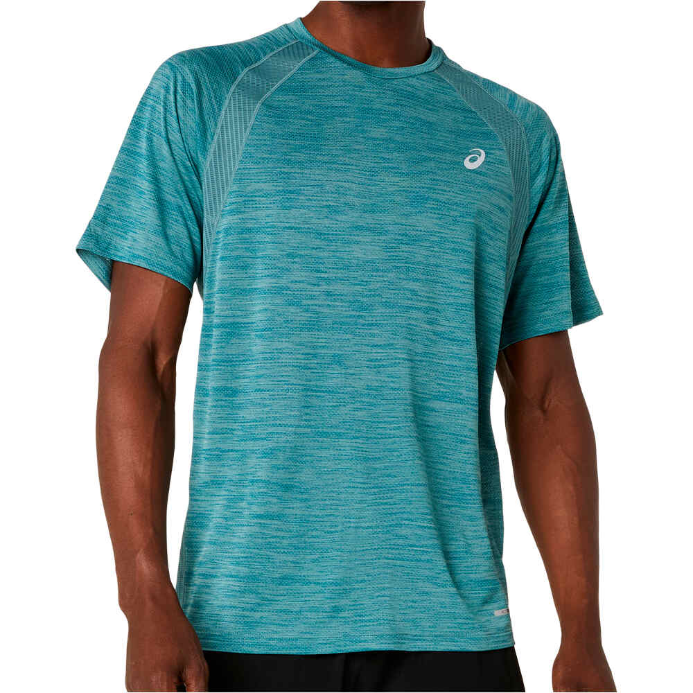 Asics camiseta técnica manga corta hombre ROAD SS TOP vista frontal