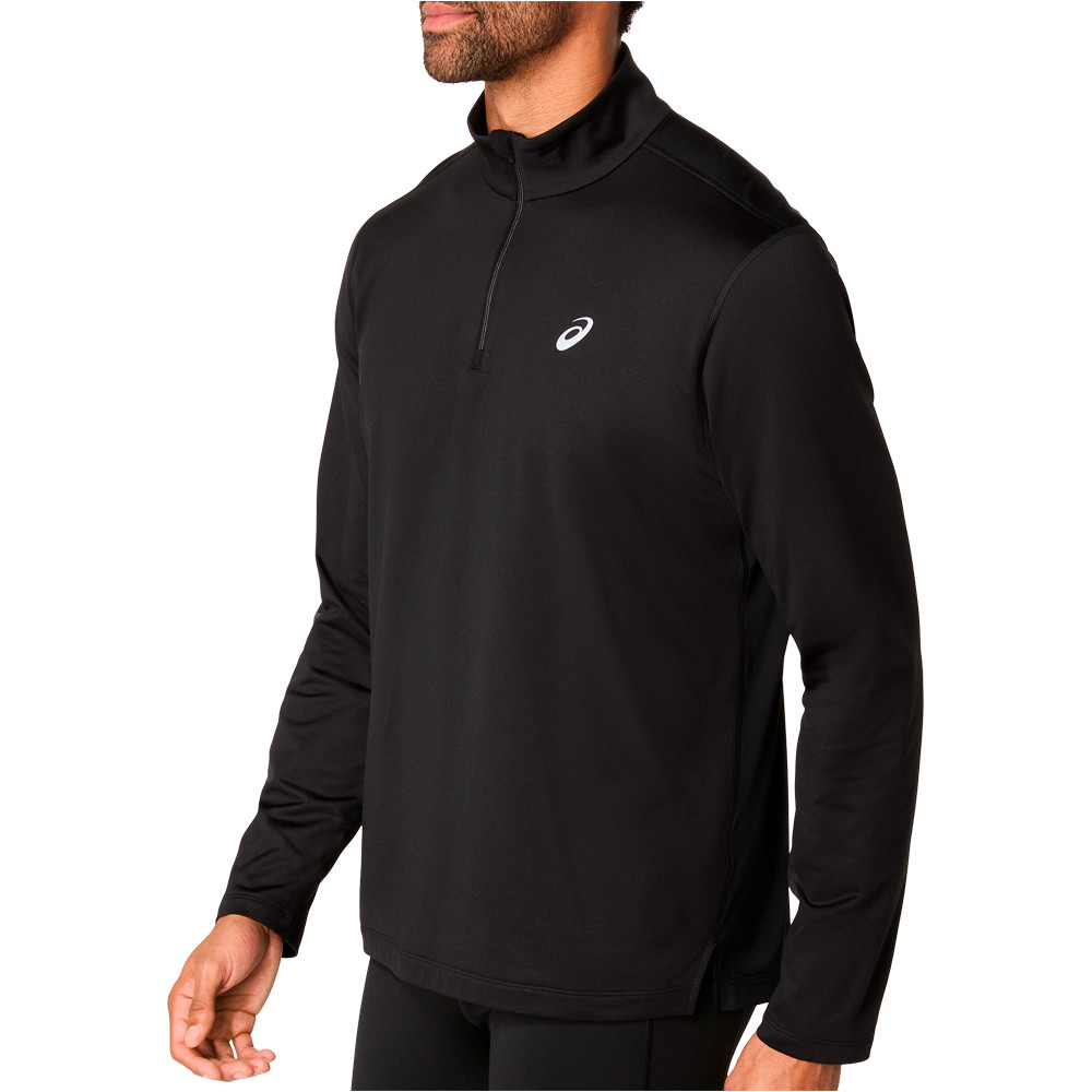Asics camiseta técnica manga larga hombre CORE LS 1/2 ZIP WINTER TOP vista detalle