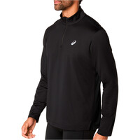 Asics camiseta técnica manga larga hombre CORE LS 1/2 ZIP WINTER TOP vista detalle