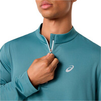 Asics camiseta técnica manga larga hombre ICON LS 1/2 ZIP TOP 03