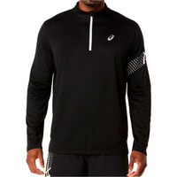 Asics camiseta técnica manga larga hombre ICON LS 1/2 ZIP TOP vista frontal