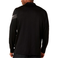 Asics camiseta técnica manga larga hombre ICON LS 1/2 ZIP TOP vista trasera