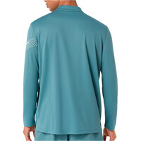 Asics camiseta técnica manga larga hombre ICON LS 1/2 ZIP TOP vista trasera