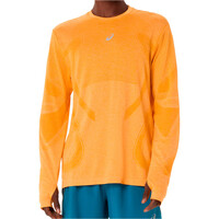 Asics camiseta técnica manga larga hombre ROAD SEAMLESS LS TOP vista frontal