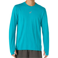 Asics camiseta técnica manga larga hombre ROAD SEAMLESS LS TOP vista frontal