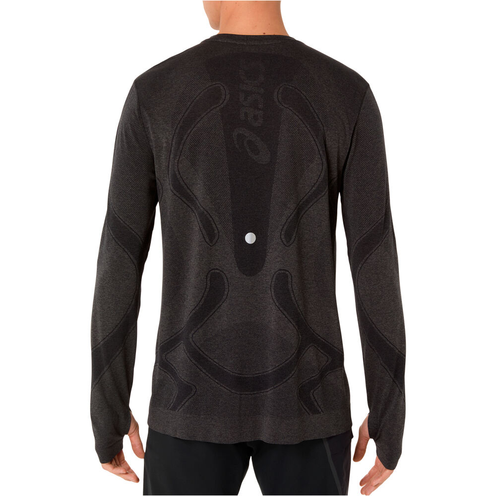 Asics camiseta técnica manga larga hombre ROAD SEAMLESS LS TOP vista trasera