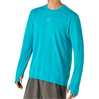 Asics camiseta técnica manga larga hombre ROAD SEAMLESS LS TOP vista trasera