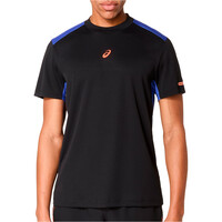 Asics camiseta tenis manga corta hombre PADEL COURT SS TOP NEAZ vista frontal