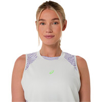 Asics camiseta tenis manga corta mujer PADEL COURT AOP TANK MOVE vista detalle