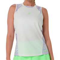 Asics camiseta tenis manga corta mujer PADEL COURT AOP TANK MOVE vista frontal