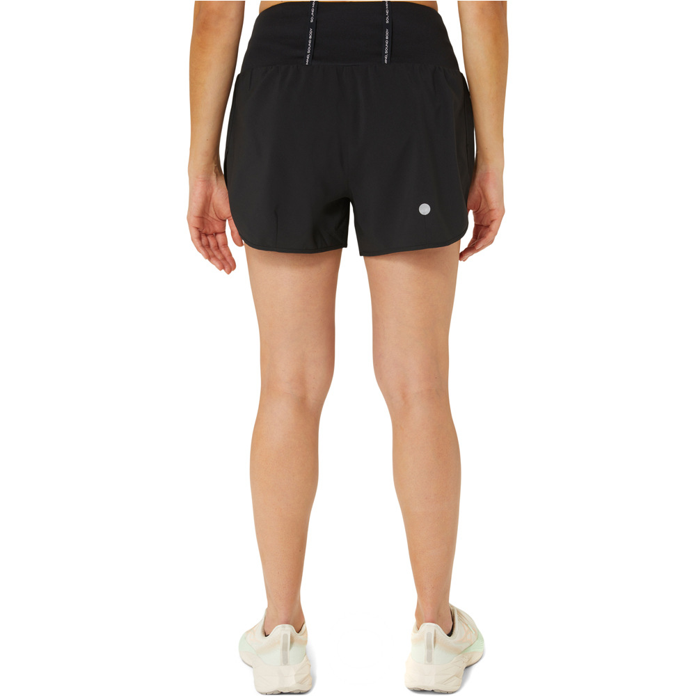 Asics pantalón running mujer ROAD 3.5IN SHORT vista trasera