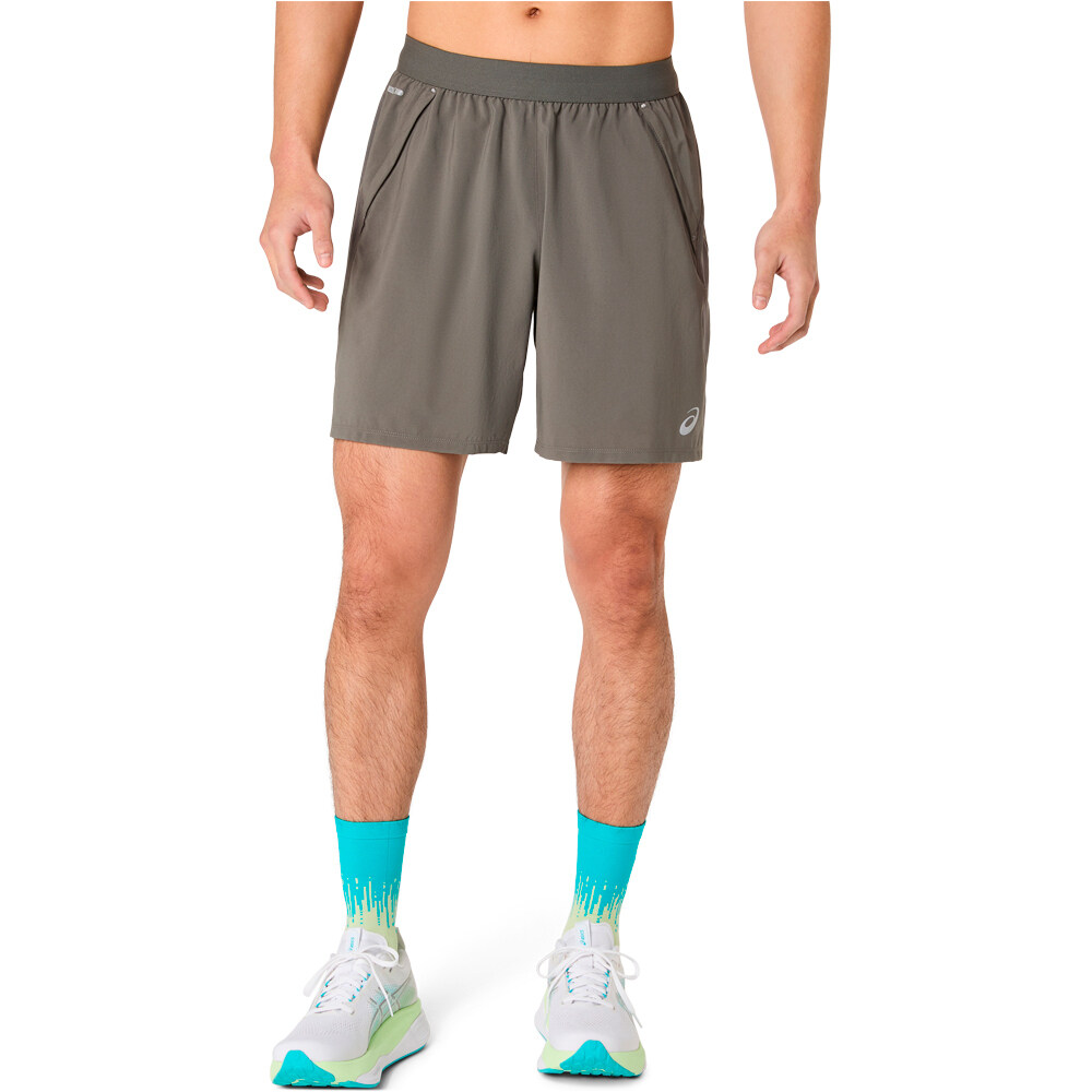 Asics pantaloneta técnica hombre ROAD 2-N-1 7IN SHORT vista frontal