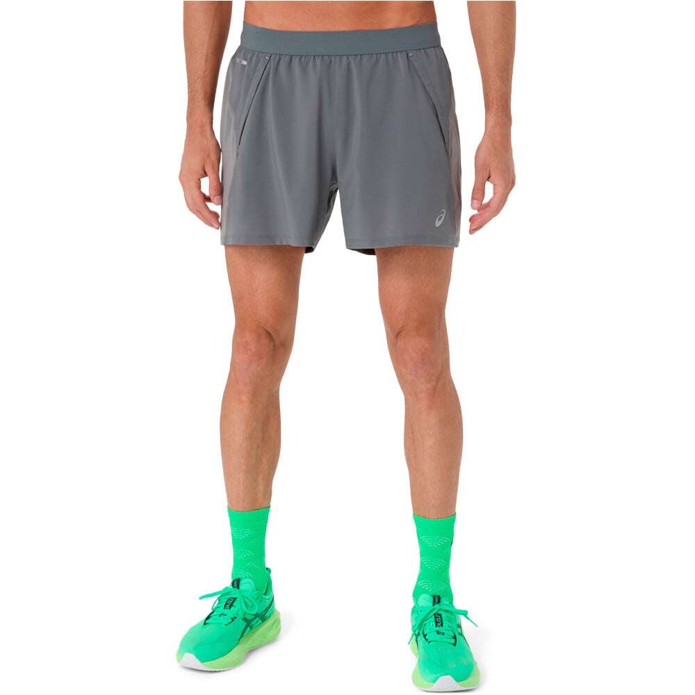 Asics pantaloneta técnica hombre ROAD 5IN SHORT vista frontal