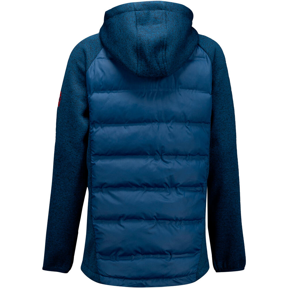 Athletic Club chubasquero y chaquetones entrenamiento fútbol niño CHAQUETA CAPUCHA JR BLO vista trasera