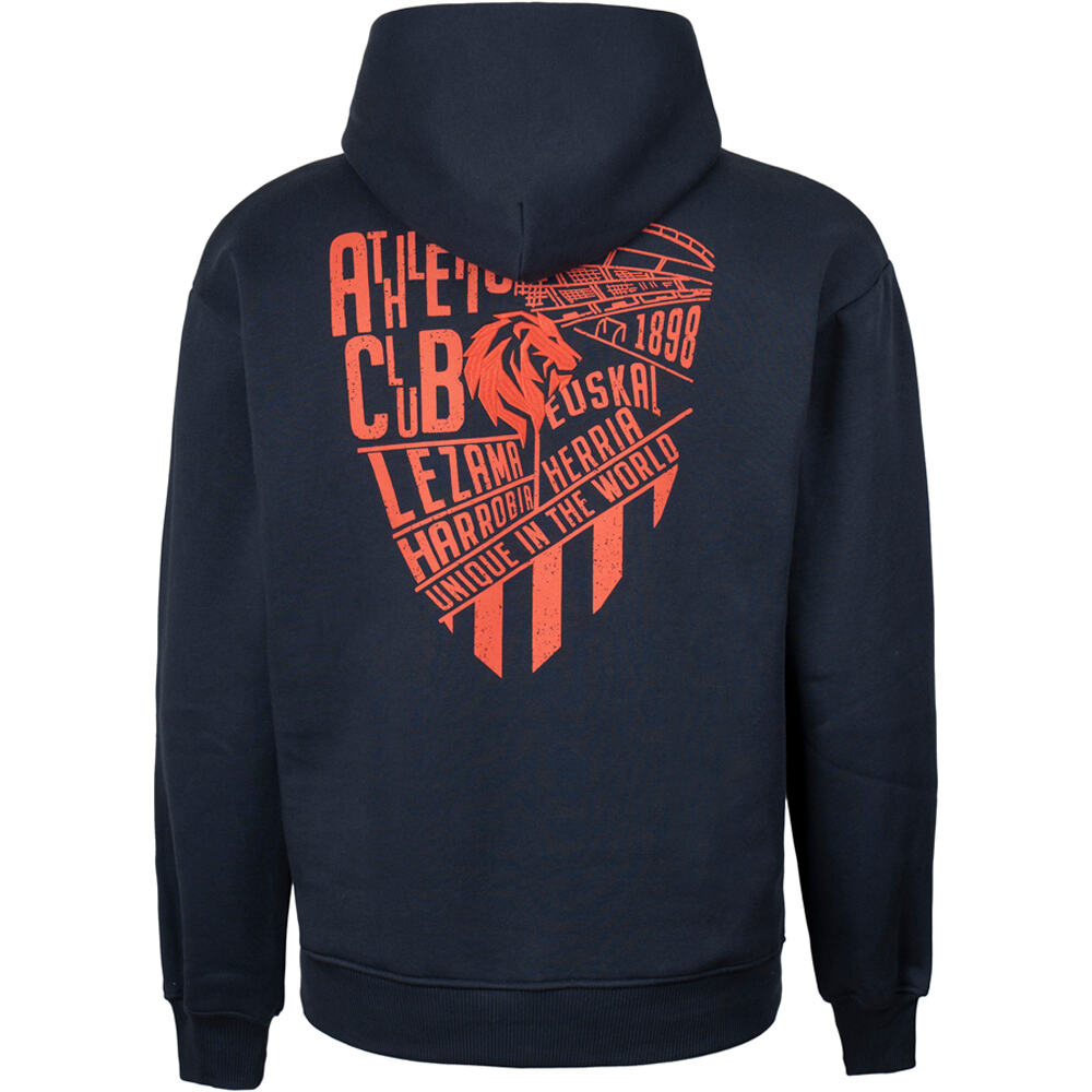 Athletic Club sudadera entrenamiento fútbol niño SUDADERA CAP. JR HARROBIA ESCUDO vista trasera