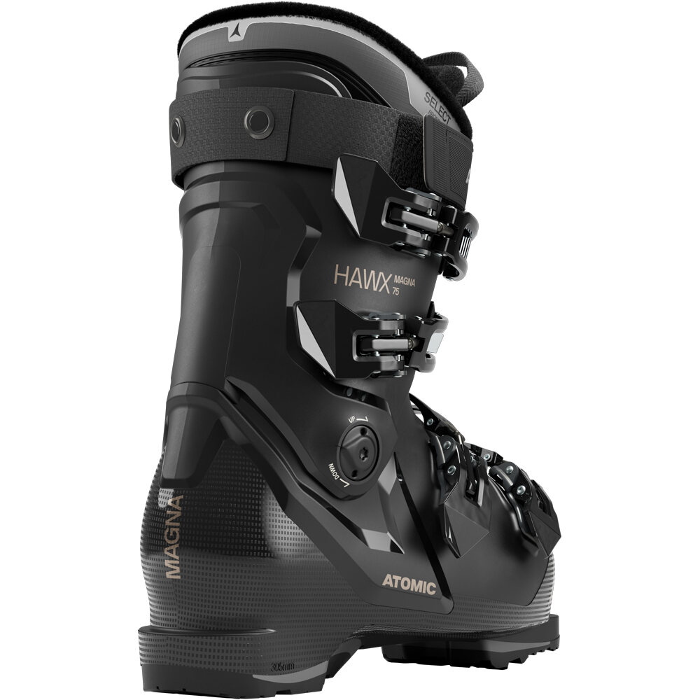 Atomic botas de esquí mujer HAWX MAGNA 75 W Black/Gold/ lateral interior