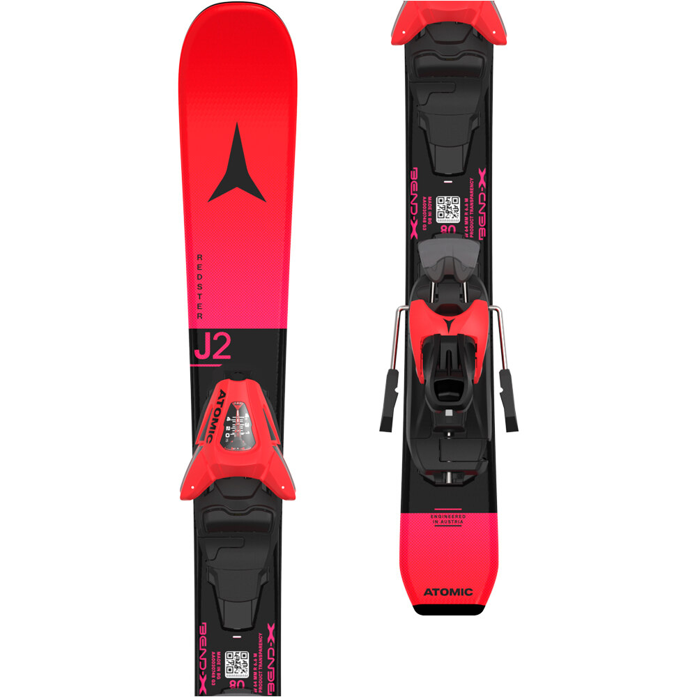Atomic pack esquí y fijacion REDSTER J2 70-90 + C 5 GW Red 06
