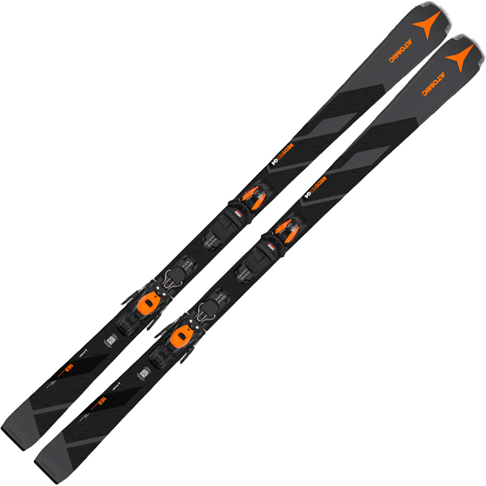 Atomic pack esquí y fijacion REDSTER Q4 + M 10 GW Gy/BLACK vista frontal