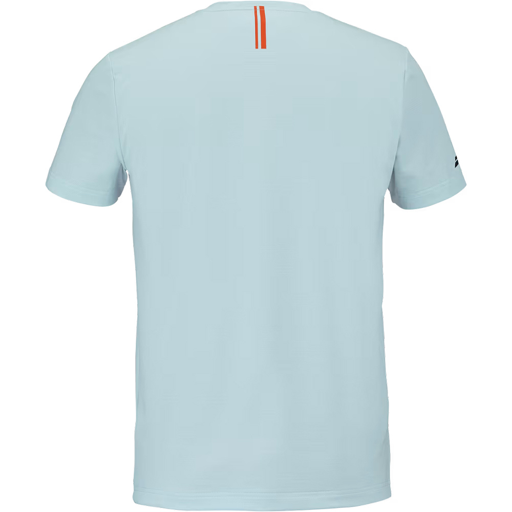 Babolat camiseta tenis manga corta hombre Play Crew Neck Tee Men AZNA vista trasera