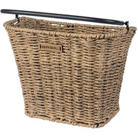 Basil bolsas bicicleta CESTO CON ASA DEL BREMMEN RATAN C/PLACA vista frontal