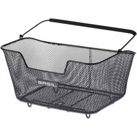 Basil bolsas bicicleta CESTO CON ASA TRASERO BASE M ACERO 14L vista frontal