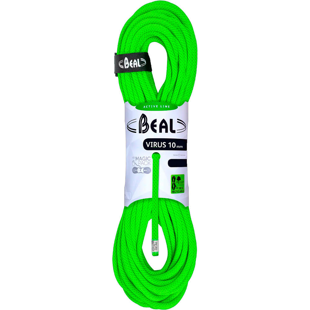 Beal cuerda escalada VIRUS 10mm vista frontal