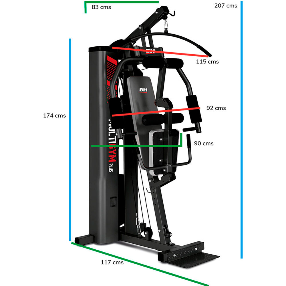Bh multiestación musculación MULTIGYM PLUS Black 16