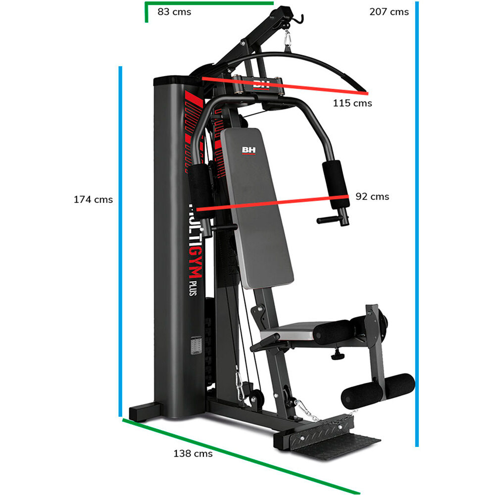 Bh multiestación musculación MULTIGYM PLUS Black 17