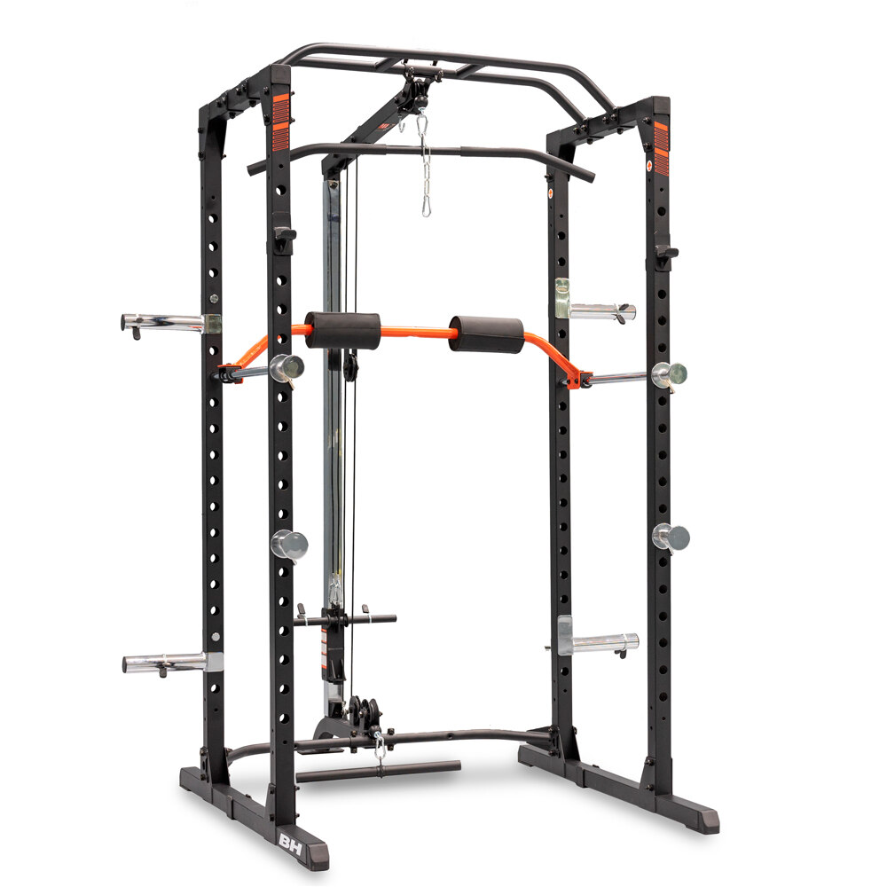 Bh multiestación musculación Power Cage & lat pull down vista frontal