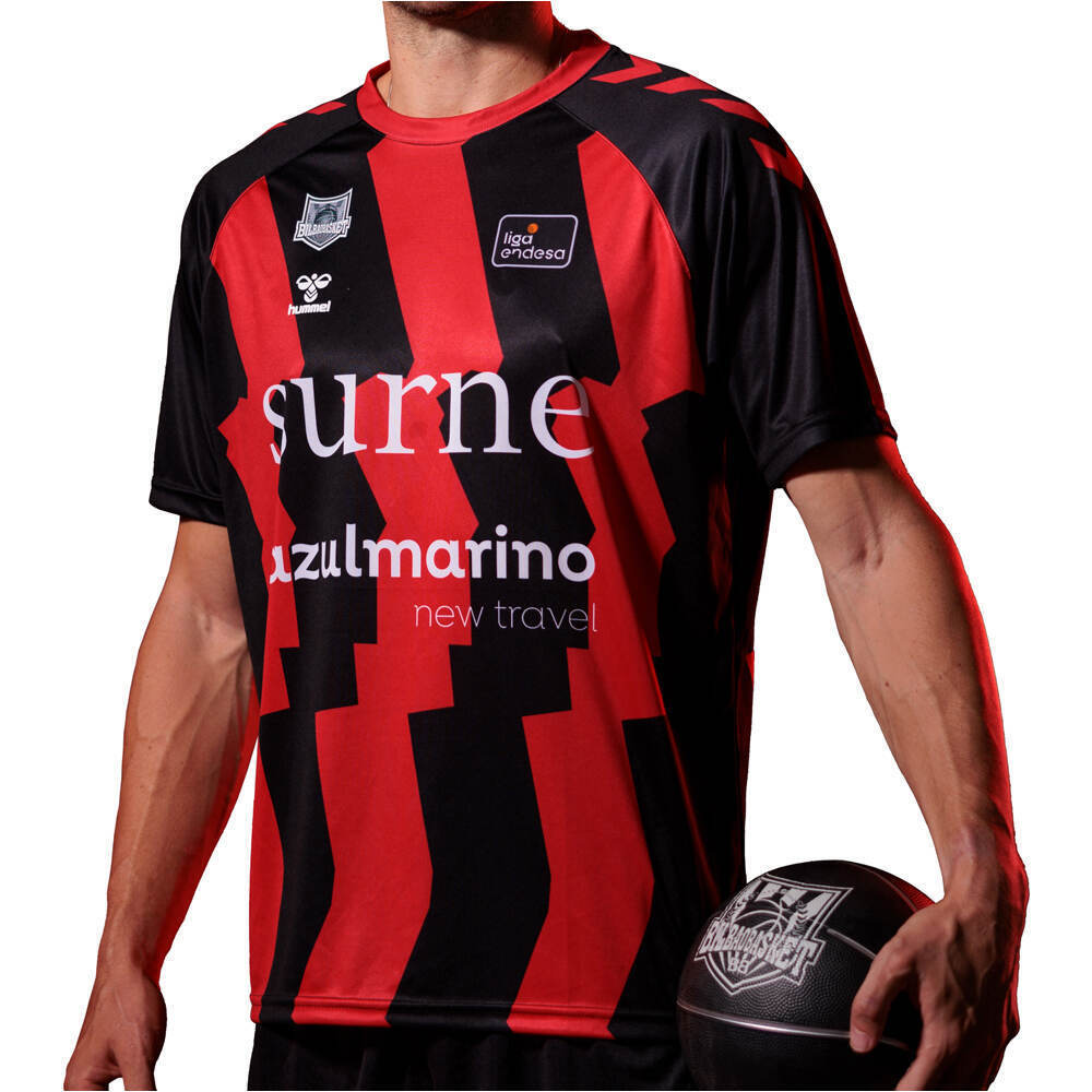 Bilbao Bask camiseta oficial baloncesto BILBAO BASKET CUBRE SR ACB vista frontal