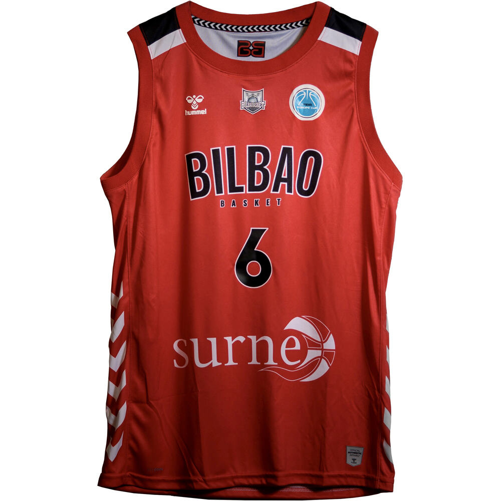 Bilbao Bask camiseta oficial baloncesto BILBAO BASKET EUROPA CUP 25 vista frontal