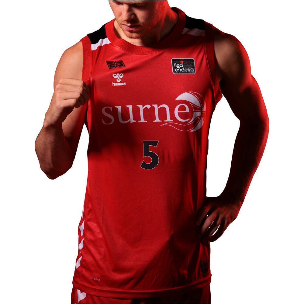 Bilbao Bask camiseta oficial baloncesto BILBAO BASKET LIGA ENDESA 25 vista frontal