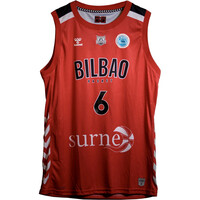 Bilbao Bask camiseta oficial baloncesto niños BILBAO BASKET EUROPA CUP INF 25 vista frontal