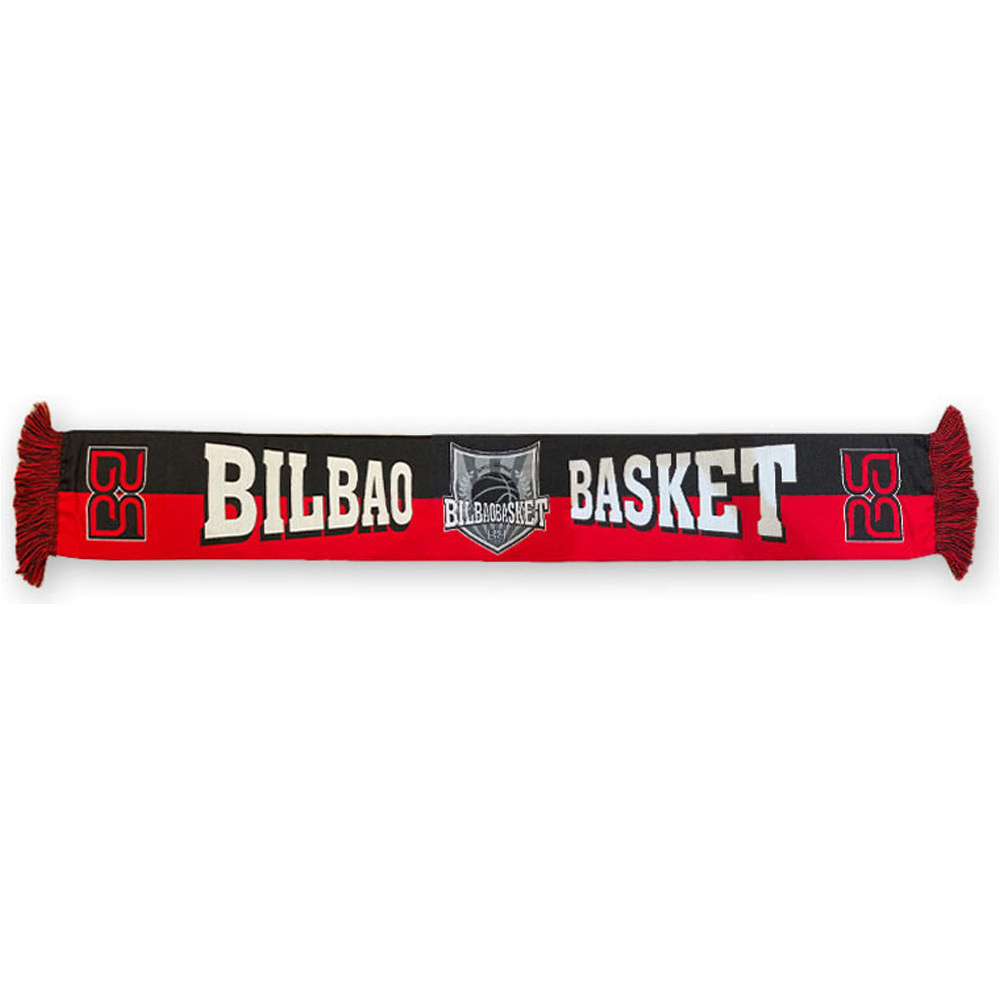 Bilbao Bask merchandaising equipos de fútbol oficiales BILBAO BASKET 26 BUFANDA vista frontal