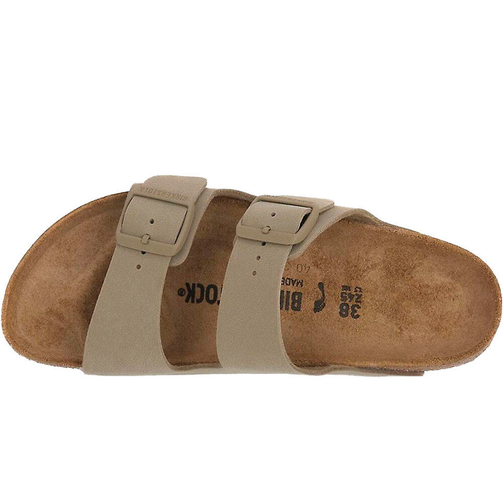 Birkenstock zueco mujer Arizona BF Faded Khaki vista superior