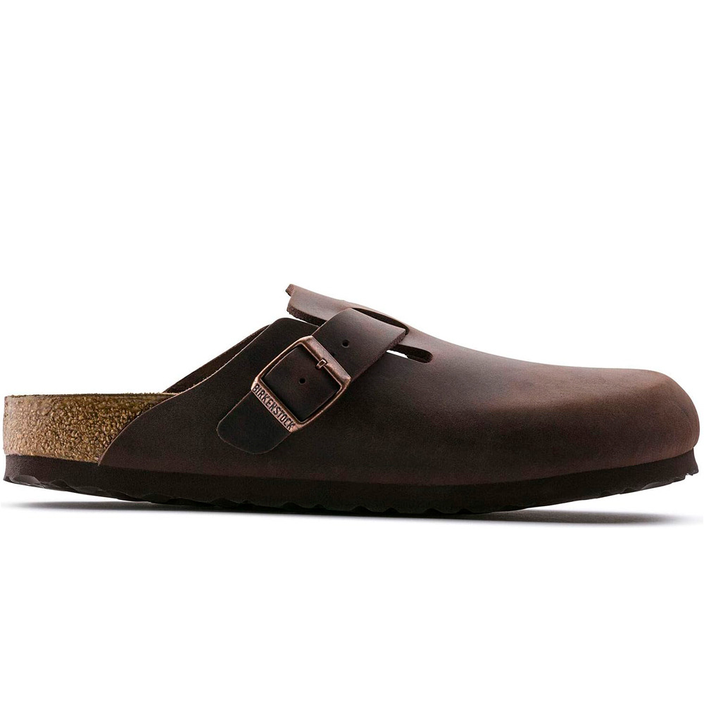 Birkenstock zueco mujer Boston LEOI lateral exterior