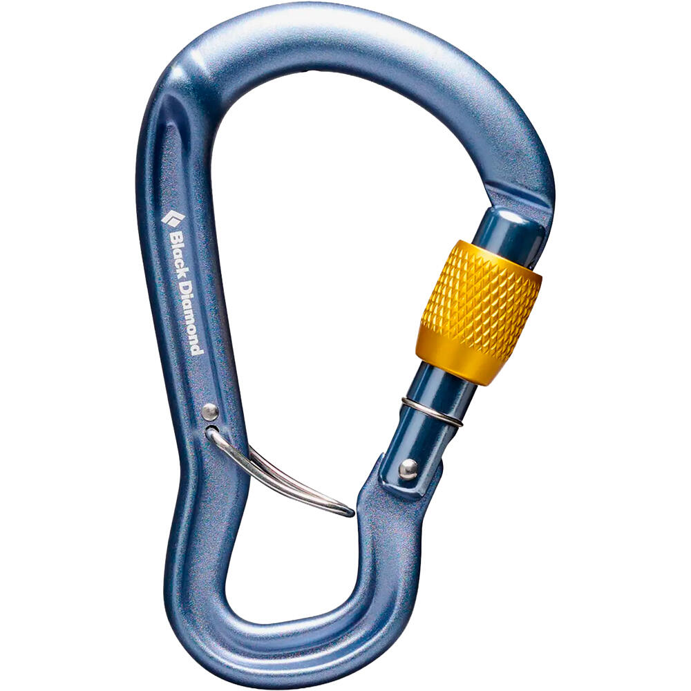 Black Diamond mosquetón seguridad GRIDLOCK SCREWGATE CARABINER vista frontal
