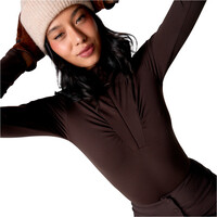 Black Limba Body Largo Lycra Mujer Beret vista detalle