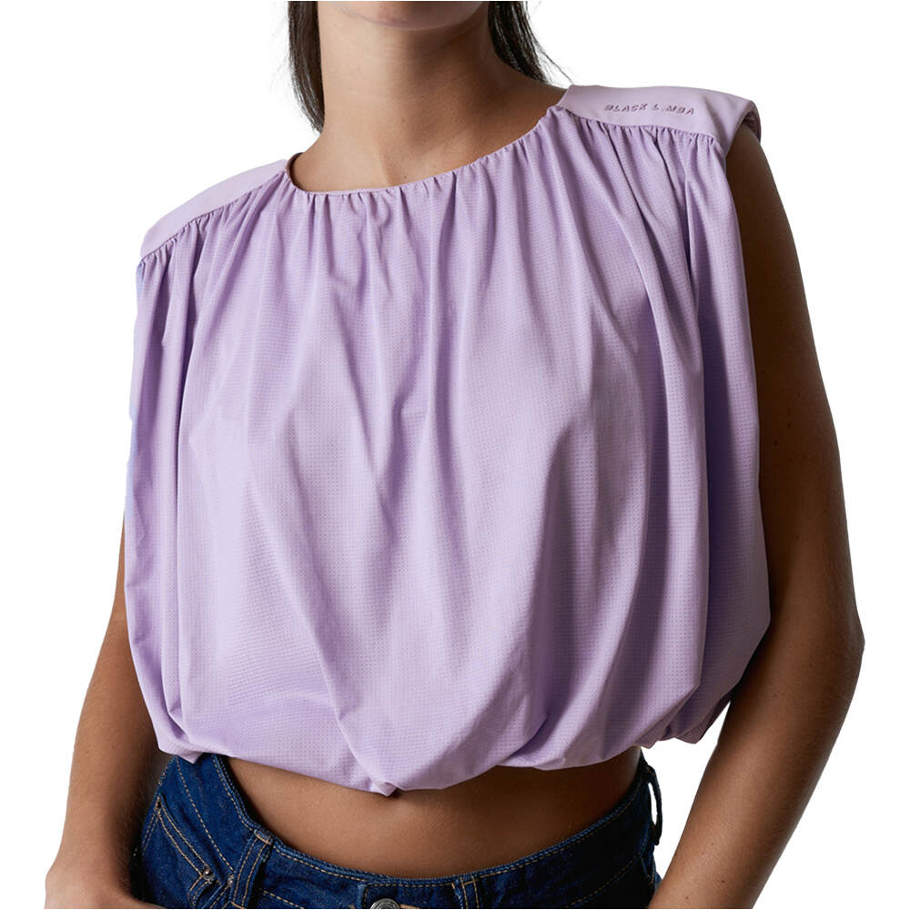 Black Limba camisetas fitness mujer Gather vista frontal