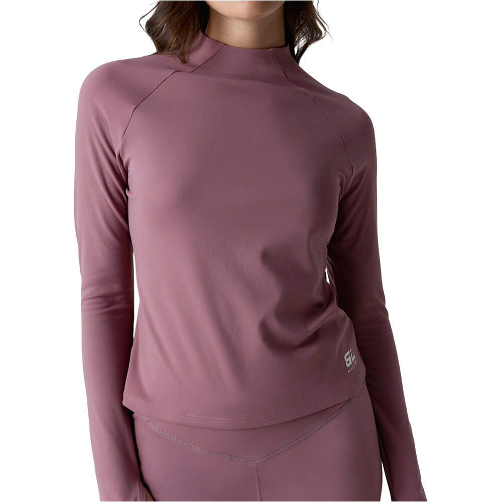 Black Limba camisetas fitness mujer Halves vista frontal