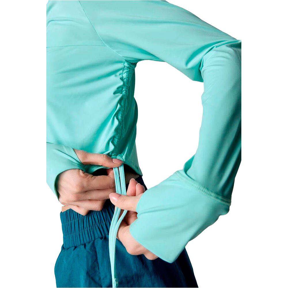 Black Limba camisetas fitness mujer Hill vista detalle