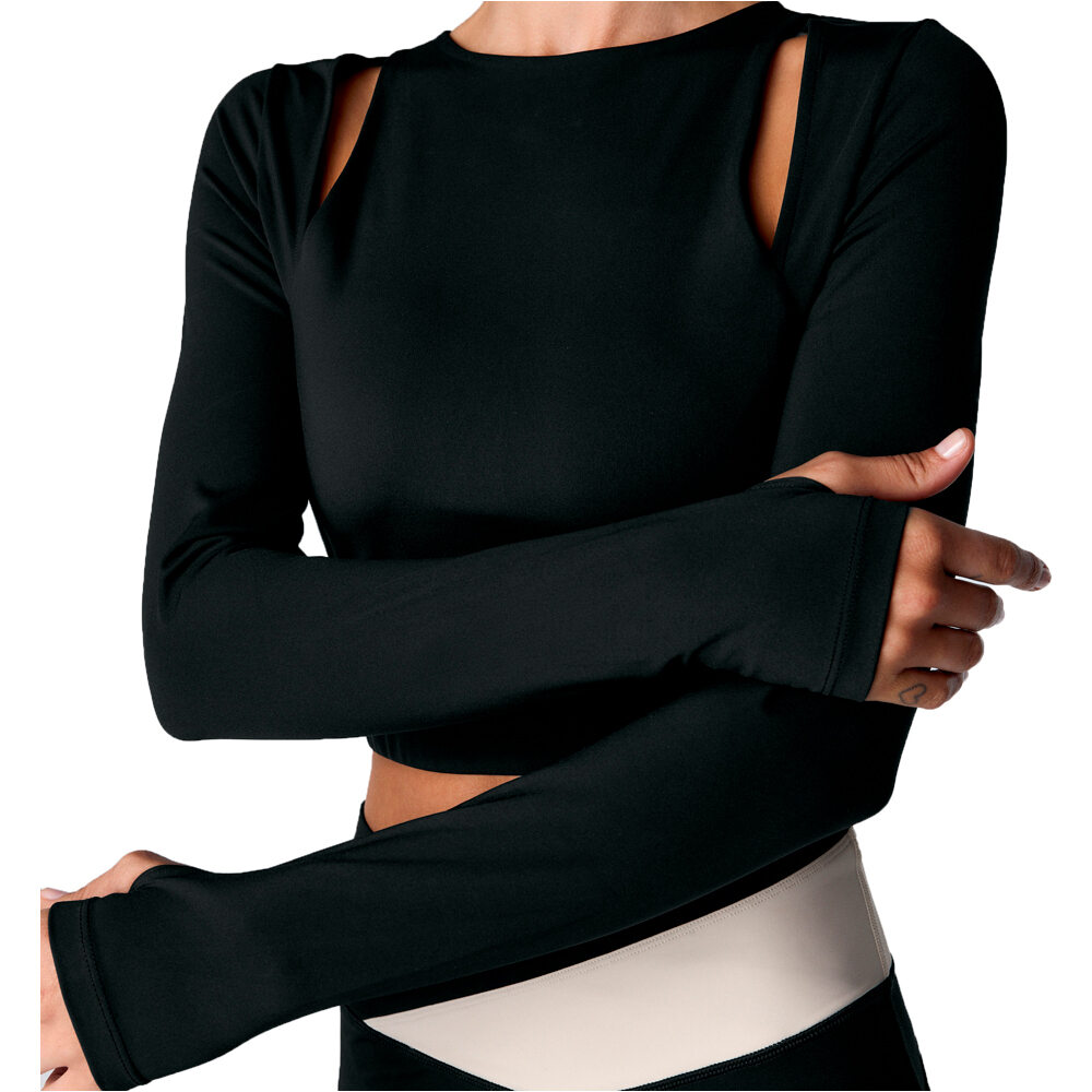 Black Limba camisetas fitness mujer Orlis vista detalle