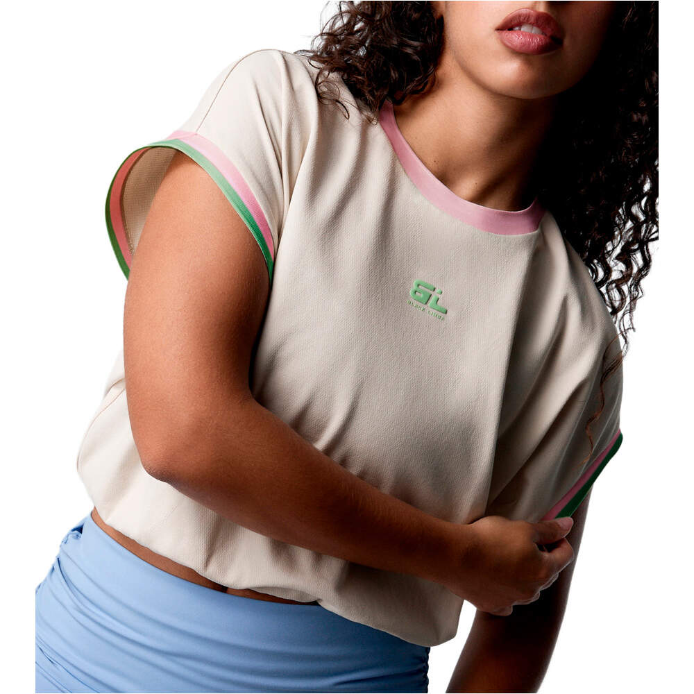 Black Limba camisetas fitness mujer Rally vista frontal